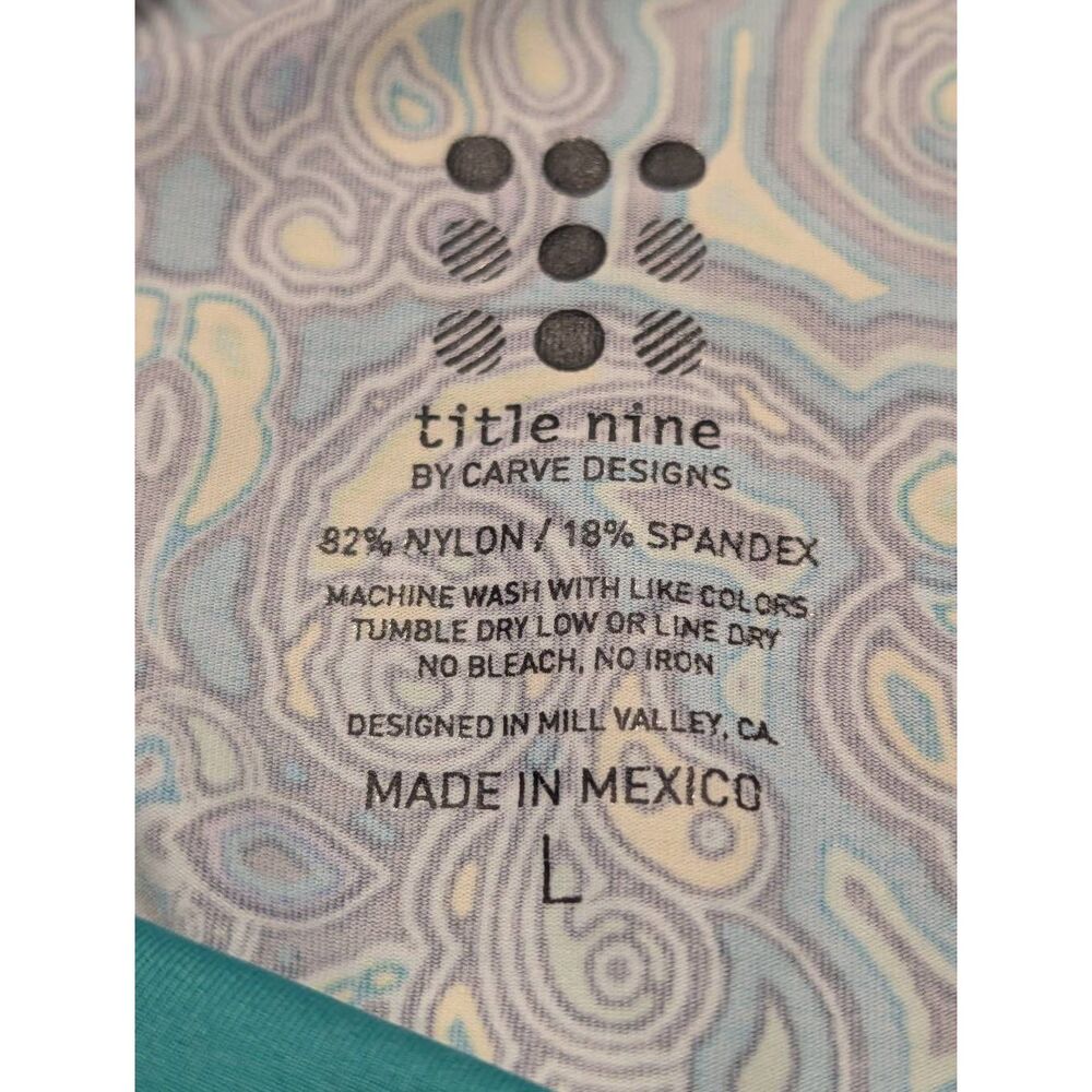 Title Nine One Piece Moroccan Tile Boho Swimsuit Women's Large Adjustable - Picture 3 of 13